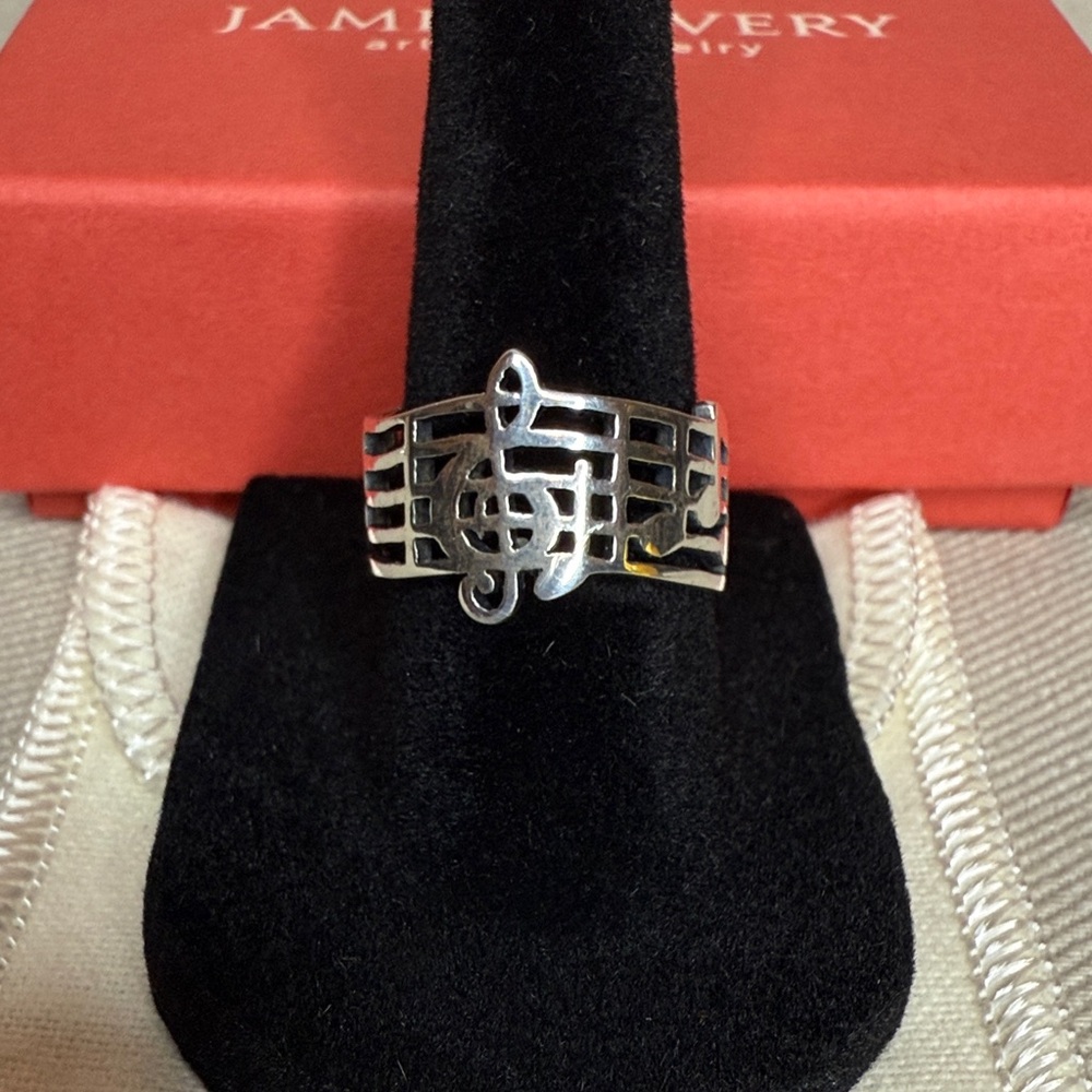 James Avery Amazing Grace Musical Note Ring - Size 7